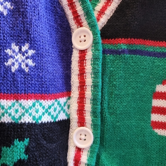 Ugly Christmas Knit Cardigan Sweater Women's Plus Size XXL Holiday Party EUC - Picture 4 of 8